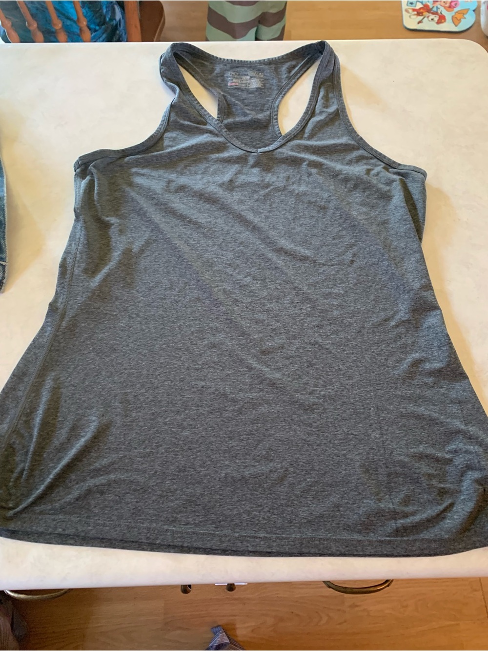 Under Armour Dark Gray Athletic Racerback Tank